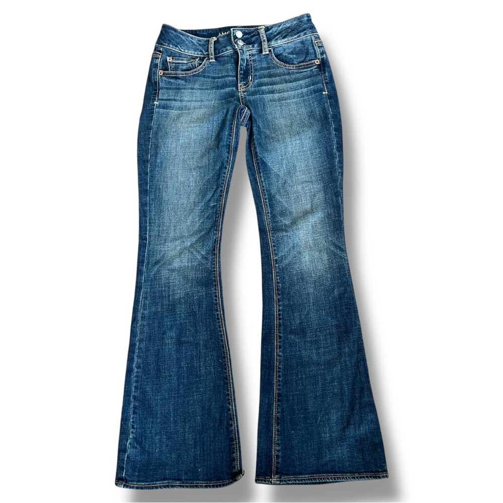 American Eagle Artist Jeans Women’s 4 Regular Bootcut Super Stretch Medium Wash